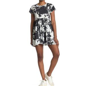 NWT Abound by Nordstrom Black & White Short Sleeve Casual Shirt Dress - S